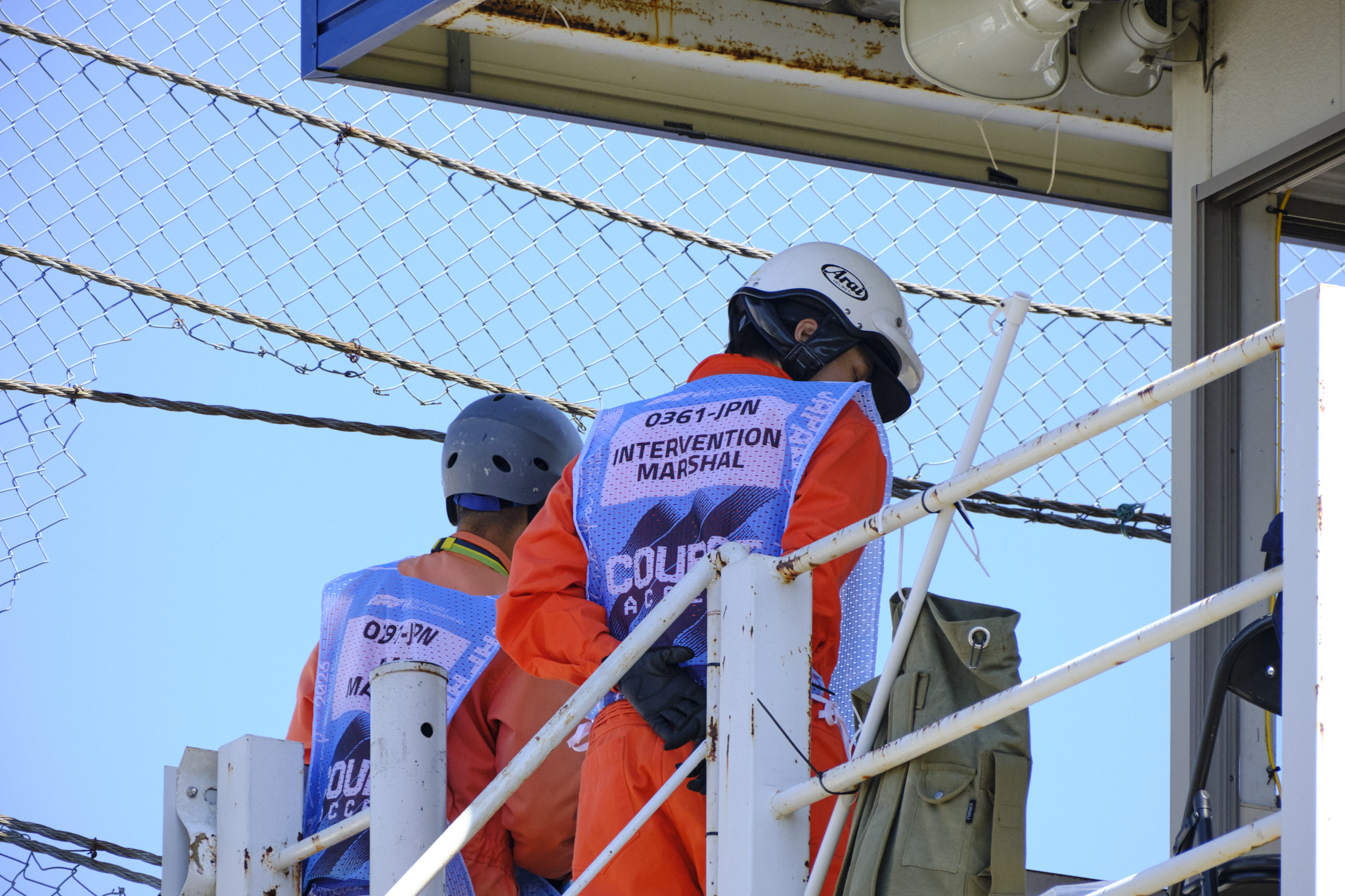 Команда поддержки на трассе